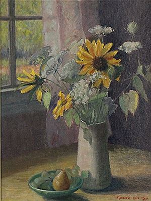 Genevieve Graf : Sunflowers & Lace-Weed