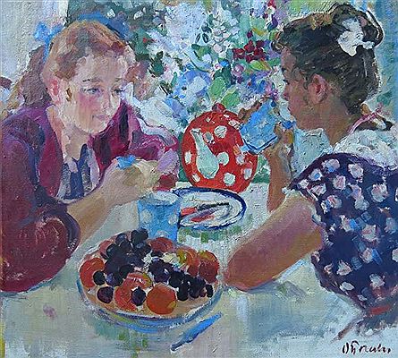 Olga Bogaievskaia : 'Tea time'