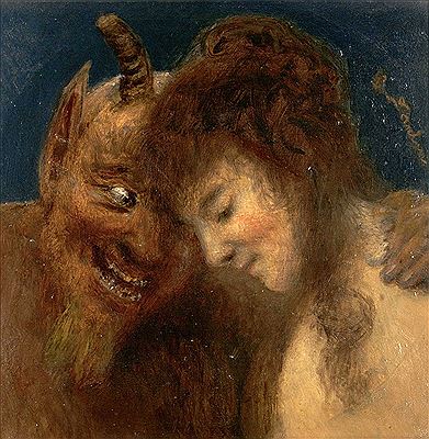 Eduard Daelen : Nymph and Satyr