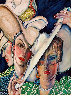 Gyula Batthyany : 'Women with Hat, 1930s'