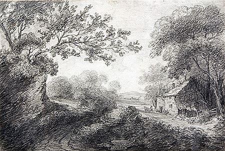 George Frost : Landscape with Public House