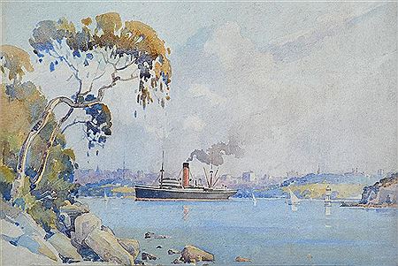 Herbert Walter Cotton : Bradleys Head, Sydney Harbour