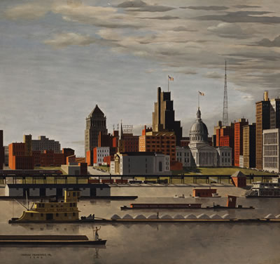 Thomas Fransioli : City of St. Louis Riverfront, 1949