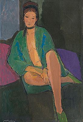 Aldo Salvadori : Ragazza in poltrona