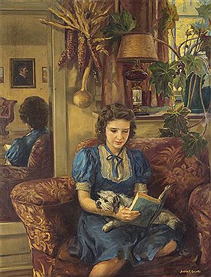 Justin Gruelle : Young woman reading