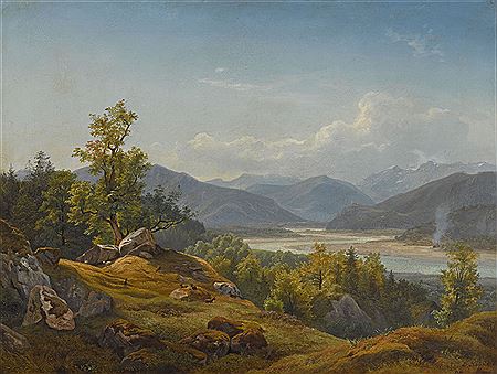 Eduard Schleich I : Isartallandschaft