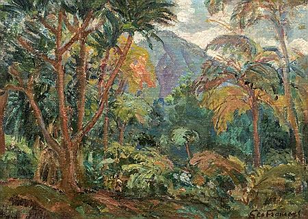 Georges Francois : Peintre-voyageur Paysage de Martinique