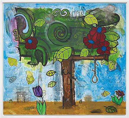 Carroll Dunham : Time Storm Three (Tree of Life), 2005-09