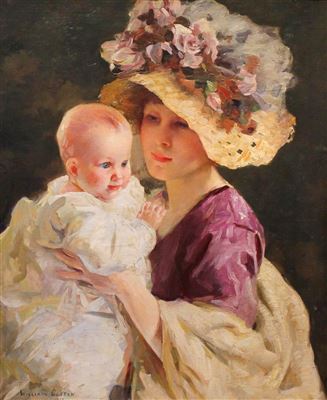 William Henry Cotton : MOTHER AND CHILD, 1911