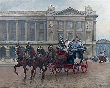 Andre Marchand : Journée des Drags, place de la Concorde en 1923