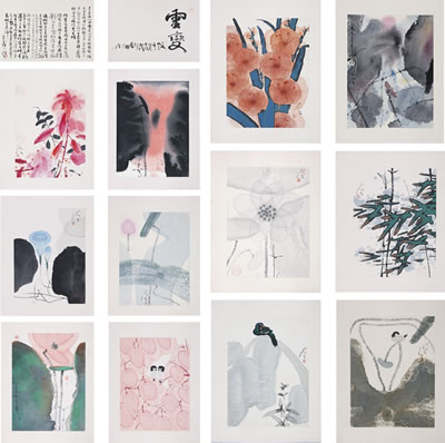 Jialing Chen : FLOWERS AND BIRDS (ALBUM OF TWELVE WORKS)