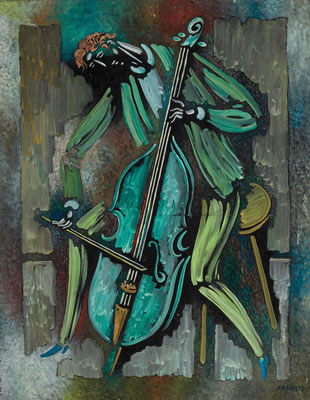 Vytautas Kasiulis : The Cellist