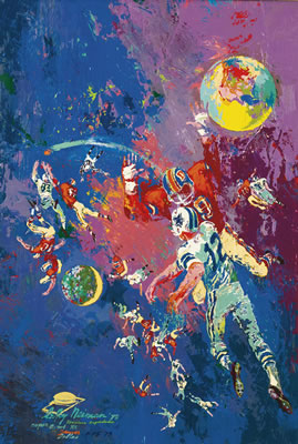 LeRoy Neiman : FOOTBALL STAR CONSTELLATION