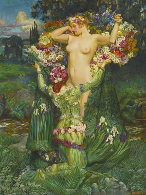 John Byam Shaw : RISING SPRING