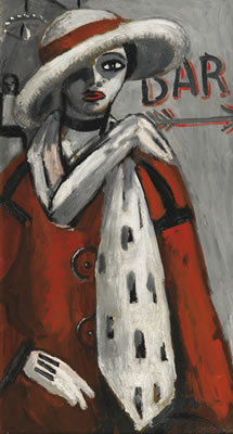 Auguste Chabaud : FEMME À L'ÉTOLE DE FOURRURE