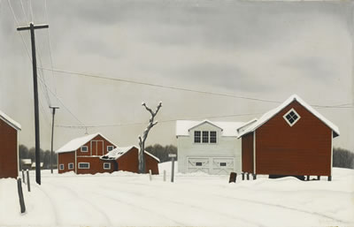 George Copeland Ault : DAYLIGHT AT RUSSELL'S CORNERS