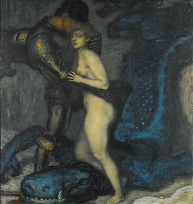 Franz Von Stuck : THE DRAGON SLAYER