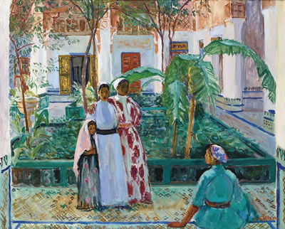 Georges Andre Klein : JARDINS DE LA BAHIA À MARRAKECH