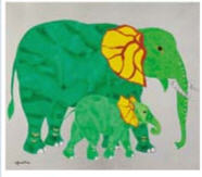 Junji Kawashima : Parent and Child Elephant