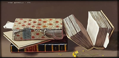 Piero Antonelli : 'Still Life with Books'