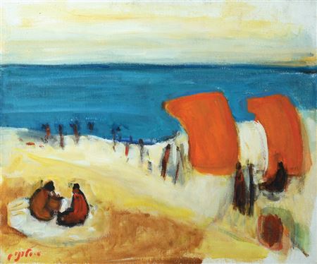 Sima Slonim : On the beach