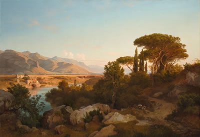 Louis Heinrich Theodor Gurlitt : Ansicht des Guadagna-Tals bei Palermo