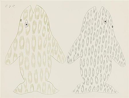 Sheojuk Etidlooie : Two Whales, c. 1998