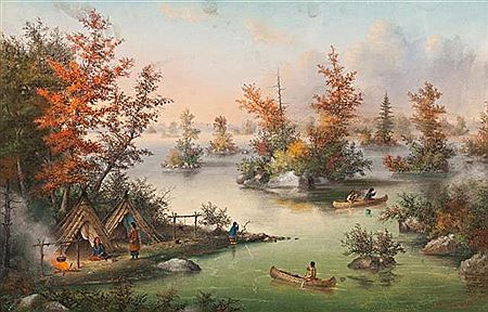 Alfred Worsley Holdstock : The Thousand Islands from Wolfe Island