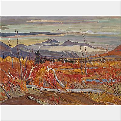 Ralph Burton : ST. ELIAS RANGE - YUKON, FROM ALASKA HWY.