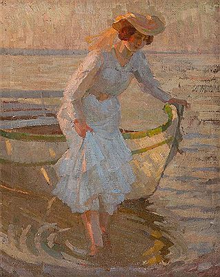 Alfred Schmidt : Woman at the lake