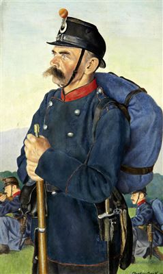 Theodor Barth : Landsturmsoldaten