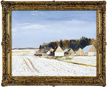 Karel Jan Sigmund : Winter sun over Kostelec