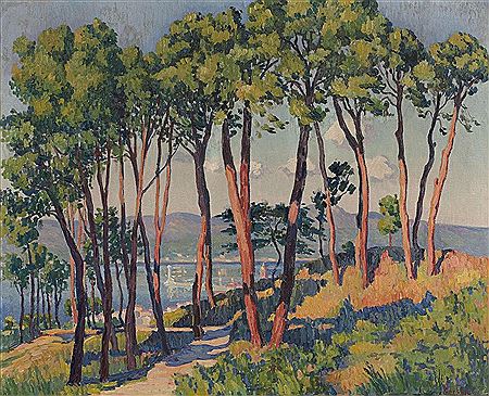 Henri Person : Le golfe vu de la Citadelle, Saint-Tropez