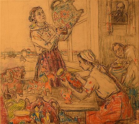 Leonid Ivanovich Tchernov : Folk art