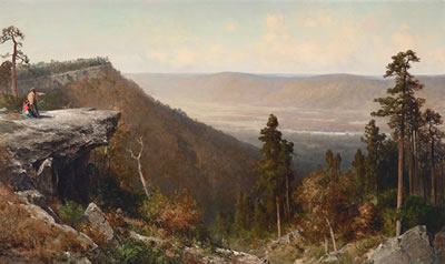 Thomas Hill : Hudson River Valley from the Catskill Mountain House