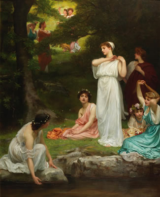 Philip Hermogenes Calderon : Joyous Summer: Pleasant it was when woods were green, 1882