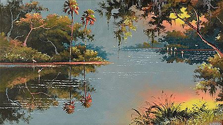 Willie Daniels : Vibrant Florida Highwaymen St. Lucie River scene