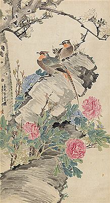 Fu Sha : Birds and Peony