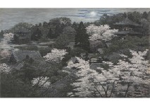 Kei Shibusawa : Spring dusk at Taima Temple