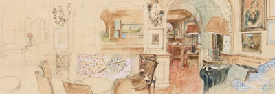 John Stanton Ward : Annabel's, Study for The Founder Members