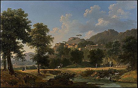 Jean-Victor Bertin : Paysage d'Italie