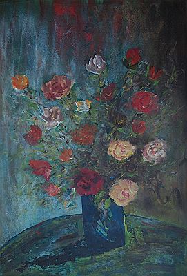 Stephen Tandori : Still Life with Roses, 1990