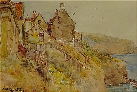 James Ulric Walmsley : Cottages at Robin Hood's Bay