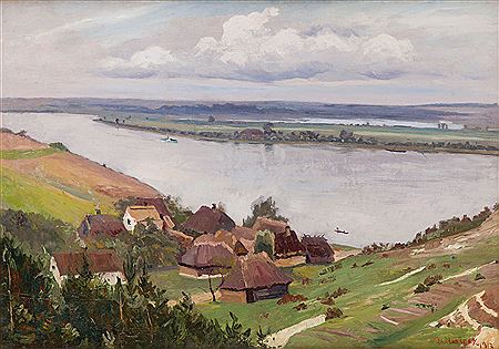 Vladimir Nalecz : Miecmierz ('Village by the Vistula')