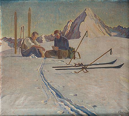 Alexander Drobik : Resting skiers