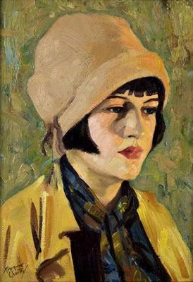 Maurine Cantey : Girl in Yellow Raincoat