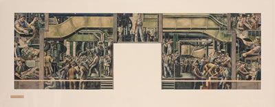 David Fredenthal : Mural Study of the Ford Range Assembly Plant, 1940