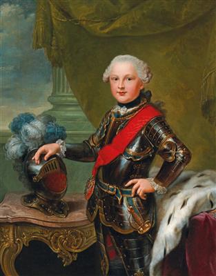 Johan Georg Ziesenis : Portrait of Duke Carl II August of Pfalz-Zweibrücken as Hereditary Prince of Bavaria, circa 1757