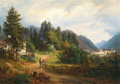 Anton Schiffer : A view of Bad Ischl