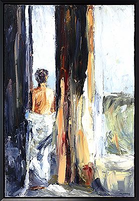 Pamela Pharr Schulenburg : Figure standing at a window